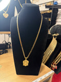 Factory 10k gold chain with charm included super beautiful