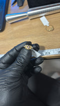 Heart-shaped 10k gold ring