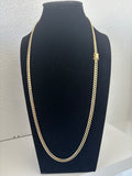 Solid Cuban chain in 10 k gold