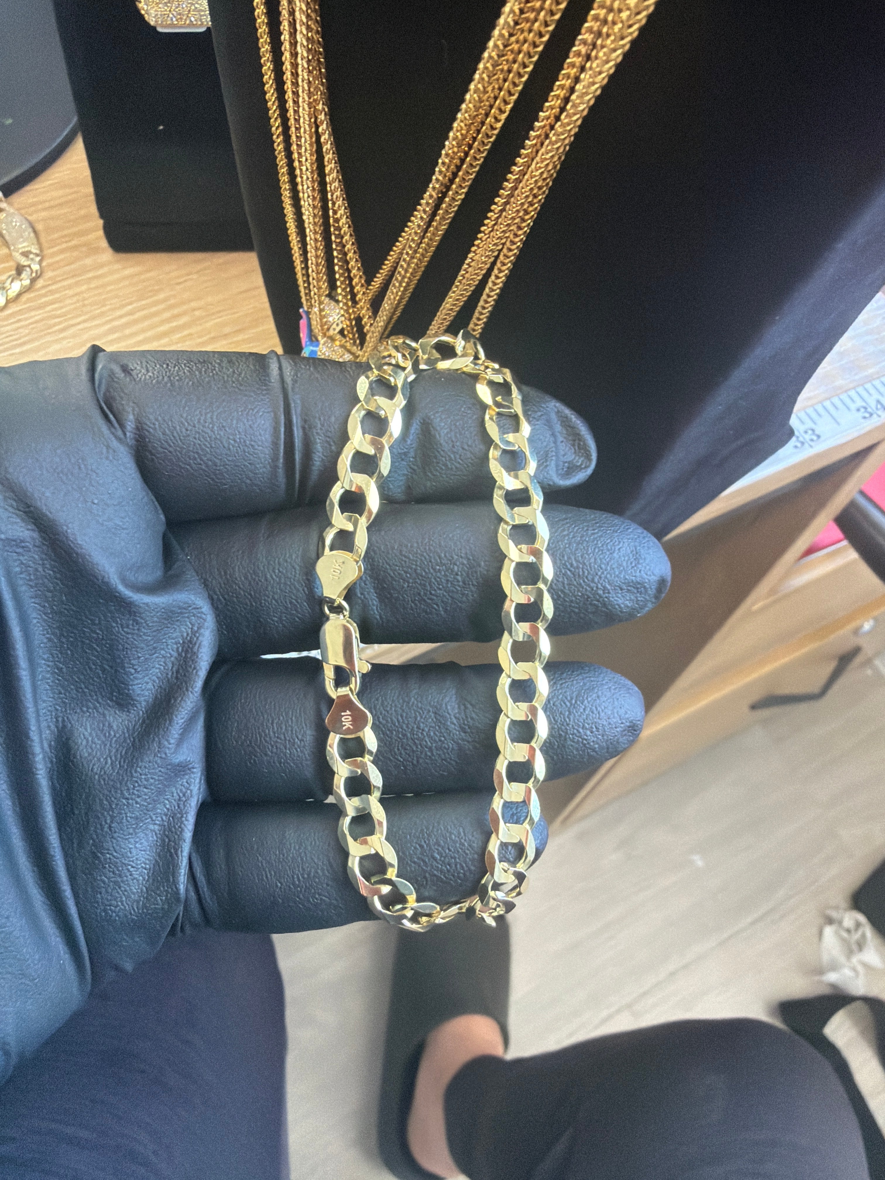 10k gold ring and handle set