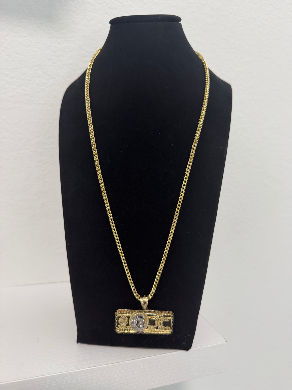 Trio of 10k gold chains