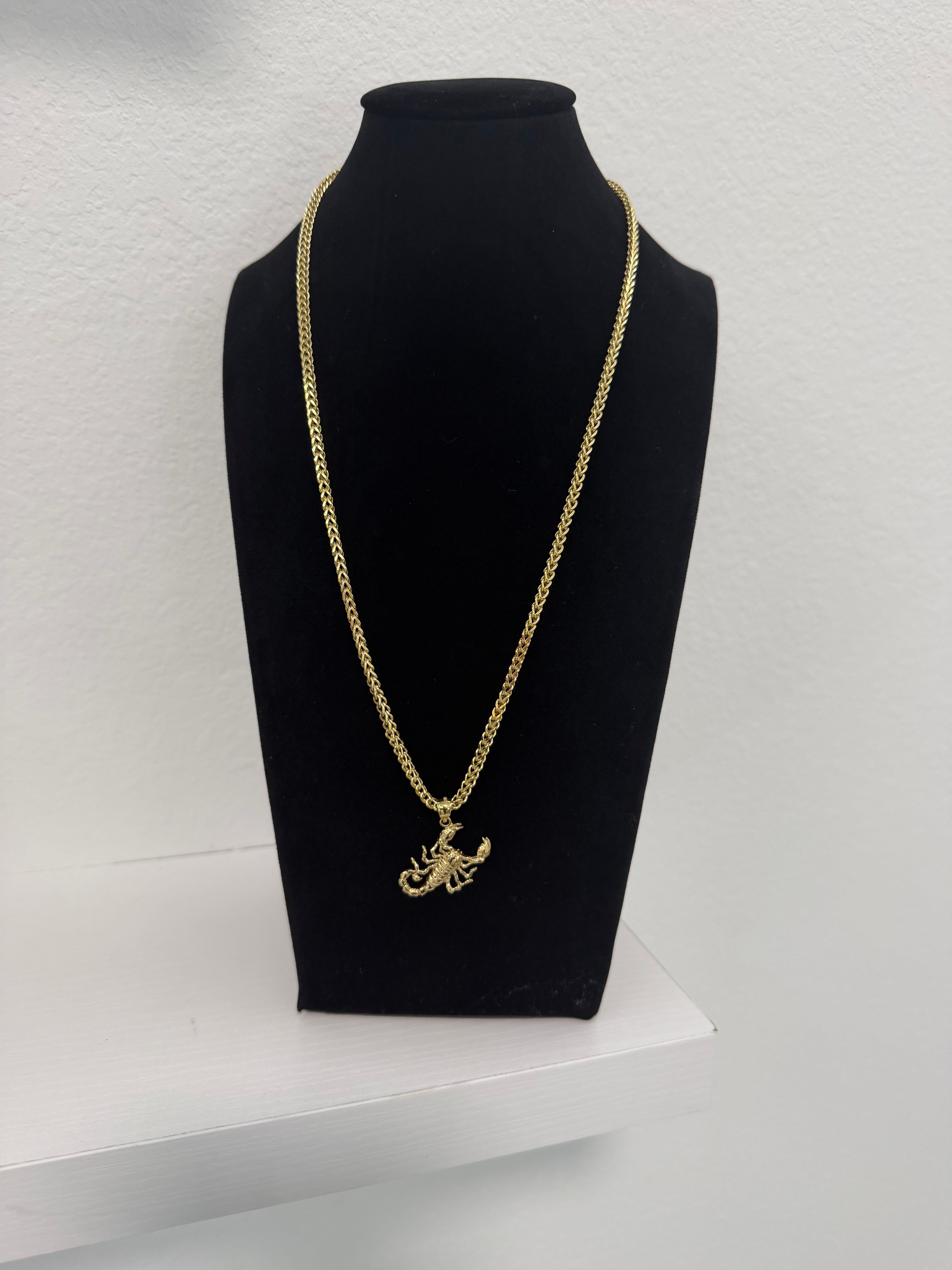 Trio of 10k gold chains