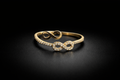 10k gold ring with the sign of infinity very beautiful