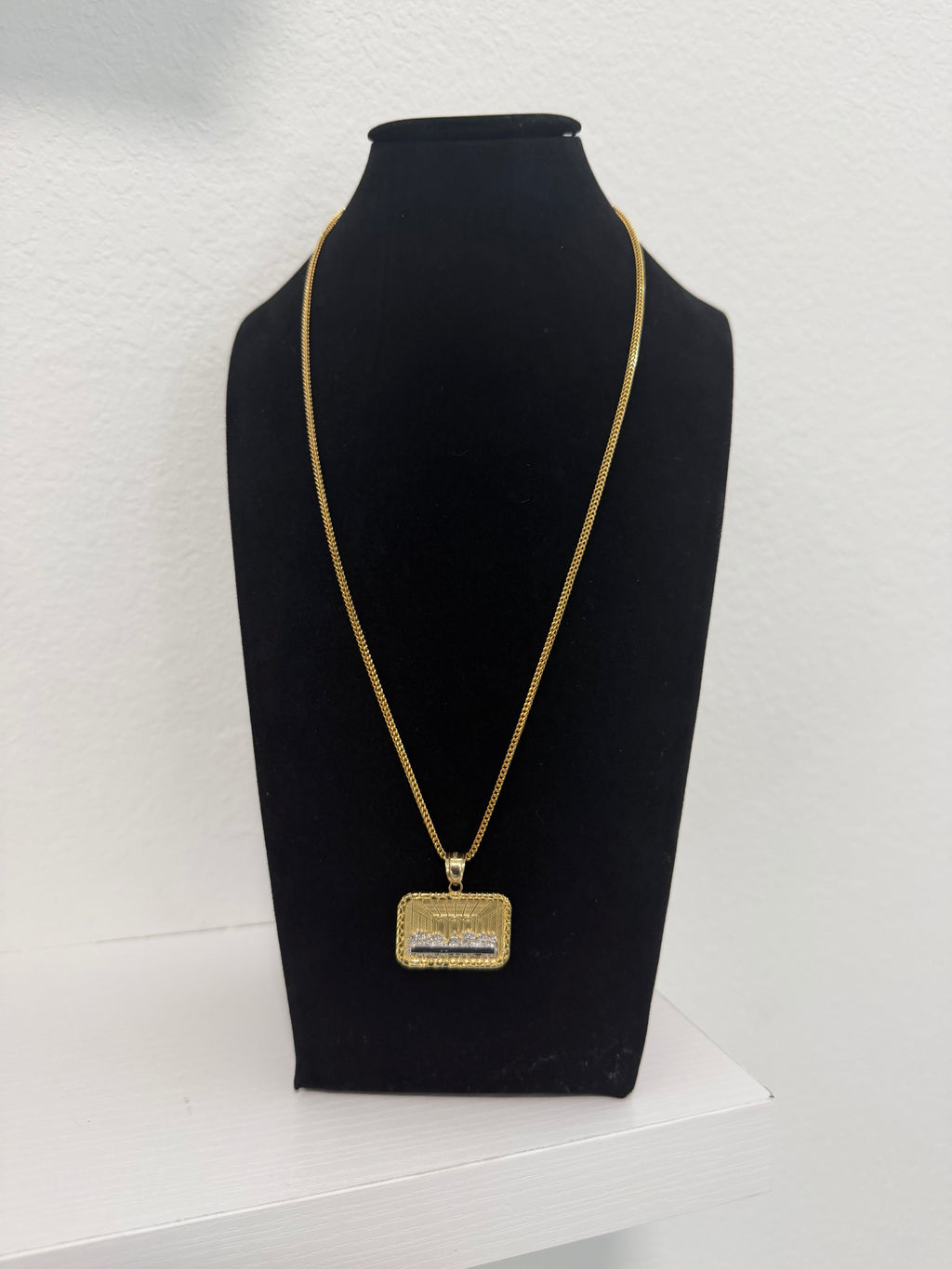Trio of 10k gold chains