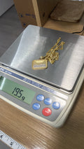 Cadena cubana con dije incluido oro 10k