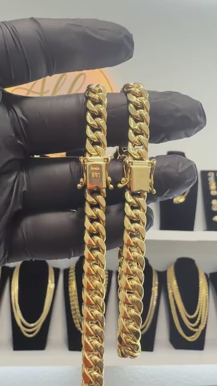 Cuban link set 10k gold