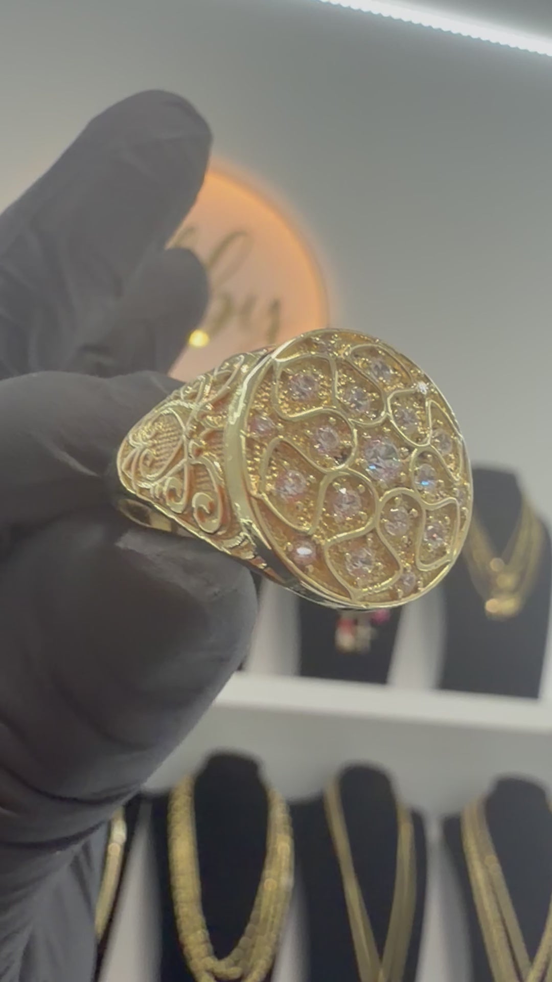 Italian 10k gold ring